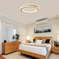 Светодиодный управляемый светильник FERON AL5800, 80W, 3000К-6500K, 5600Lm, IP20, черный, 41557