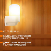 Светильник TDM ELECTRIC НПБ400-2П настенный, угловой белый, IP54, 60 Вт, основание-поликарбонат SQ0303-1503