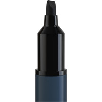 Маркер перманентный Berlingo "Multiline PE400" черный, скошенный, 0,5-4мм, 12 шт. BMc_04601