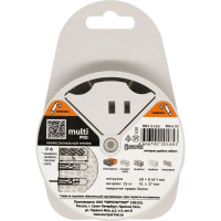 Дюбель ЕВРОПАРТНЕР MULTI 8 + крюк-шуруп, L-образный, d5 х L50 белый, 8 шт. RB2 0165