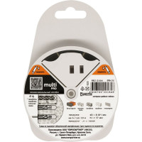 Дюбель ЕВРОПАРТНЕР MULTI 8 + петля-шуруп, L30 х d5 х d13 белый, 8 шт. RB2 0164