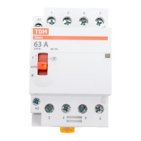 Модульный контактор TDM ELECTRIC с ручным управлением КМ63/4-63 4НО 230В АС SQ0213-0107