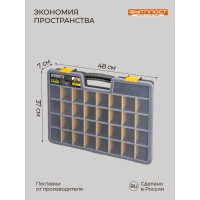 Органайзер Бытпласт WORKER, 19, 480х370х70 мм, серый 433240511