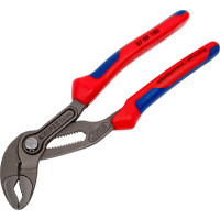 Переставные клещи Knipex Cobra, 42 мм (1 1/2"), 180 мм, серые, 2К ручки, KN-8702180SB