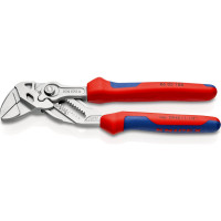 Переставные клещи-ключ Knipex 40 мм (1 1/2"), длина 180 мм, хром, 2К ручки, KN-8605180SB