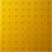 Тактильная плитка преодолимое препятствие, поле внимания, PALITRA TECHNOLOGY конусы линейные 10шт 50245-2-PVC-500x500x4-Y-10