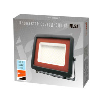 Светодиодный прожектор Jazzway PFL-S2 100Вт 6500К IP65 220–240В ДО с клапаном закаленное матовое стекло серый 2853325D