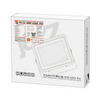 Светодиодный прожектор Jazzway PFL-S2 300Вт 6500К IP65 220–240В с клапаном закаленное матовое стекло 5007963D