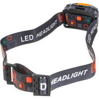 Фонарик с креплением на голову FIT 1 сверхяркий светодиод 3 Вт + 2 LED красного цвета 67746