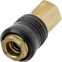 Соединение быстроразъемное с внутренней резьбой (1/4"; латунь) INTERTOOL PT-1814