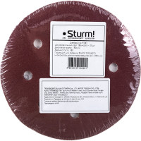 Бумага шлифовальная (20 шт; 180 мм; зерно 180; 8 отверстий) Sturm DWS6010-9180