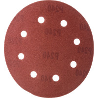 Бумага шлифовальная (20 шт; 180 мм; зерно 240; 8 отверстий) Sturm DWS6010-9240
