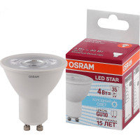 Светодиодная лампа Osram LED STAR PAR16 4Вт GU10 265 Лм 4000 К Нейтральный белый свет 10х1 4058075481374