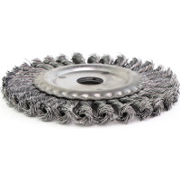 Щетка дисковая 13-140 150х22.2 мм, ворс жгутовая сталь 0.50 мм для УШМ EuroBrush EB-DST5