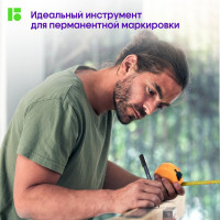 Набор перманентных маркеров Berlingo "Multiline PE100" 03цв., пулевидный, 1,0мм, европодвес, BMc_31409