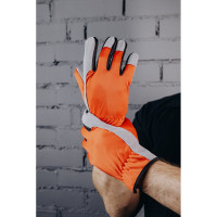 Утепленные перчатки (на флисе) Jeta Safety из PU кожи, размер L/9 JLE625-9/L