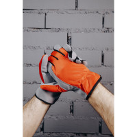 Утепленные перчатки (на флисе) Jeta Safety из PU кожи, размер L/9 JLE625-9/L