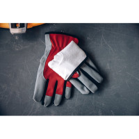 Утепленные перчатки (на флисе) Jeta Safety из PU кожи, размер L/9 JLE625-9/L