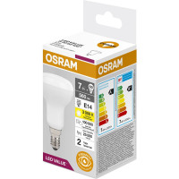 Светодиодная лампа OSRAM LED Value E14 560лм 7Вт замена 60Вт 3000К теплый белый свет 4058075581661