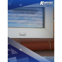 Заглушка дренажных отверстий KOMFORT Москитные системы белая 4шт. ОФ00628