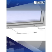Заглушка дренажных отверстий KOMFORT Москитные системы белая 4шт. ОФ00628