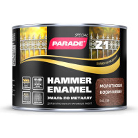 Эмаль молотковая коричневая по металлу PARADE Z1 543-318 0,45 л Лк-00002086