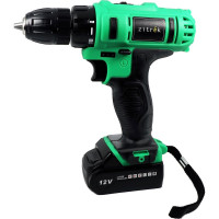 Аккумуляторная дрель-шуруповерт Zitrek Greenpower 12-Li (12В, Li-ion аккумулятор 2шт, ЗУ, кейс, бита) 063-4074