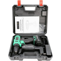 Аккумуляторная дрель-шуруповерт Zitrek Greenpower 12-Li (12В, Li-ion аккумулятор 2шт, ЗУ, кейс, бита) 063-4074