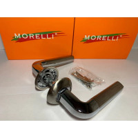 Дверная ручка MORELLI "Мозаика" MH-11 SN/CP, цвет - белый никель/ хром 9008564