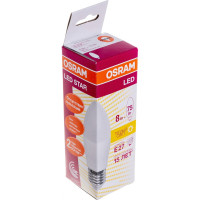 Светодиодная лампа OSRAM LED STAR B Свеча 8Вт E27 806 Лм 3000 К Теплый белый свет 4058075210745