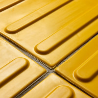 Тактильная плитка PALITRA TECHNOLOGY полоса 50245-1-PVC-300x300x4-Y-VI