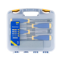 Набор стамесок МастерАлмаз в пластиковом кейсе 6/12/20/26 мм+точильный камень 10507101