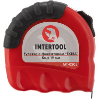 Рулетка с фиксатором INTERTOOL EXTRA 5 м х 19 мм MT-0205