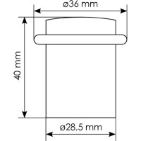 Дверной ограничитель MORELLI DS3 SN, цвет - никель матовый 9009093