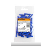 Соединительная гильза TDM ELECTRIC изолированная ГСИ 2,5 синяя 50 шт SQ0546-0008