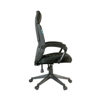 Кресло руководителя Helmi HL-E32 Ergo LUX, регулируемый подлокотник, подголовник и поясничный упор, ткань черная 284606