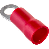 Кольцевой изолированный наконечник KLR ROV-508 с ПВХ манжетой 6.6...10.5мм2/М5/Красный/6500508