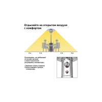 Уличный газовый обогреватель Aesto античный серый A-01T