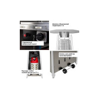 Уличный газовый обогреватель Aesto античное серебро A-06Т