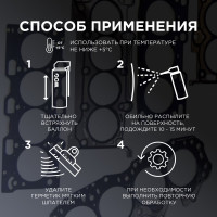 Удалитель прикипевших прокладок WOG 520 мл WGC0353