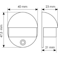 Дверной ограничитель MORELLI DS1 SN, цвет - никель матовый 9009099