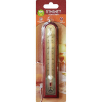 Комнатный термометр GARDEN SHOW красное дерево УТ12517