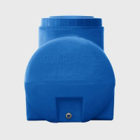 Овально-горизонтальная емкость AQUAPLAST 100 л, синяя 4630017951895
