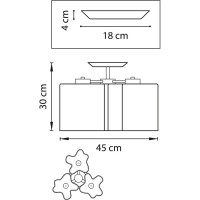 Потолочная люстра Lightstar NUBI 802030