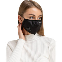 Полумаска RINIDI Silver Nano Black, с клапаном, 4-х слойная FPP-15 Silver-Black-Nano