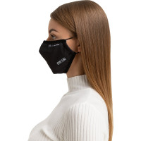 Полумаска RINIDI Silver Nano Black, с клапаном, 4-х слойная FPP-15 Silver-Black-Nano