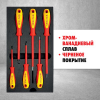 Набор диэлектрических отверток IZELTAS 6 предметов, 4140009106
