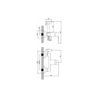 Смеситель с гигиенической лейкой Diadonna D87-228114W