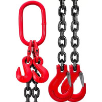 Цепной строп OCALIFT 2СЦ 2,8т 2м с укоротителями двухветвевой цепь глазированная 8x24 T8 G80 2sc2800t2hf
