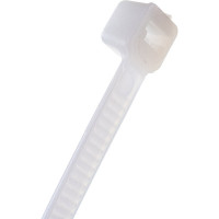 Нейлоновые хомуты для проводов FIT белые, 100 шт., 4,8х250 мм 60375